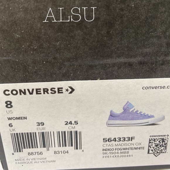 BLACK FRIDAY 🔥 Converse Madison Low Canvas Indigo Fog Women's AUTHENTIC 564333F - Picture 7 of 8